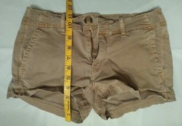 American Eagle &quot;Sexy&quot; Booty Shorts, tan/beige - Size  2 - FREE SHIP! - £7.21 GBP