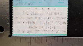 DOOBIE BROTHERS - AUG 29, 1993 PARAMOUNT&#39;S KINGS ISLAND CONCERT TICKET STUB - $13.59 CAD