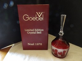 Vintage Goebel Limited Edition Crystal Bell 1978 w/box Germany - £4.66 GBP