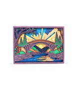 Sunset Bridge Art– 8 Layer 3D Laser Cut Wood Artwork - $1,645.13 MXN