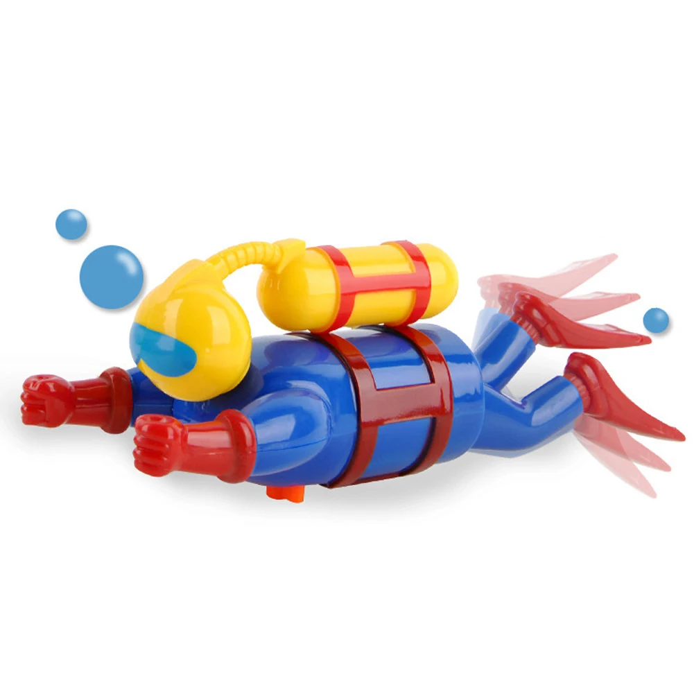 Children Dive Toys Wind-up Diver Doll Funny Water Swimming Bath Playing - £10.69 GBP