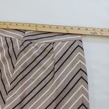 Ann Taylor Loft Women’s Coral Stripes Back Zip Pull On Skirt Size 8T image 12