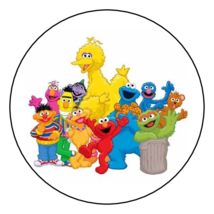 30 Sesame Street Stickers, labels, tags, favors, birthday, 1.5&quot;, seals, ... - £5.86 GBP