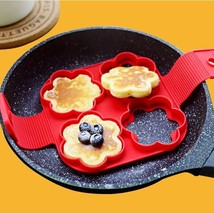 Egg Pancake Ring Nonstick Pancake Maker Mold Silicone Egg Cooker fried e... - £4.46 GBP+