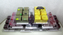 handmade WAX MELTS 6 in ea. box, colors &amp; fragrance listed PRICE EACH BOX (FOX) - £3.71 GBP