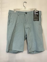 Union Men&#39;s Blue/Green Chino Twill Shorts Comfort Flex 40 NWT - £25.74 GBP