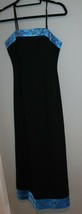 Papell Boutique Evening Dress Strapless Size Women&#39;s 2P Petite Black Wit... - £70.95 GBP