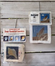80s NIP Vintage Needlepoint 2 Craft Kits Nautical Down-East Crafts Bird Seashell - £22.44 GBP