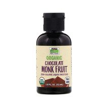 Now Foods Organic Monk Fruit Zero-Calorie Liquid Sweetener, Chocolate,1.... - $17.45