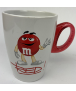 M&amp;M’s World Red Character Ceramic Coffee Cocoa Mug Tea Cup 12oz Clear Re... - $22.99 CAD
