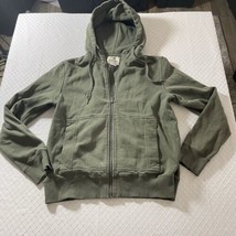 Converse Hoodie Mens Size Small Olive Green Hooded Sweatshirt - £21.19 GBP