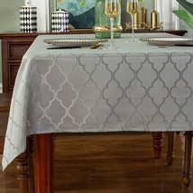 Jacquard Tablecloth Flower Pattern Polyester Table Cloth Spill Proof Dust Proof - £33.91 GBP