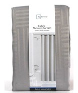 1 Count Mainstays Basket Weave Fabric Shower Curtain Henderson Gray - $28.58 CAD