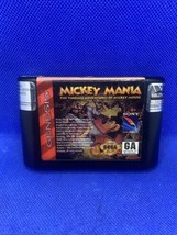 Mickey Mania Timeless Adventures of Mickey Mouse (Sega Genesis) Authentic Tested - £17.25 GBP