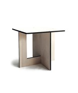 Modern Square Wooden Side Table, Inspired by Fibonacci and Golden Ratio,... - $2,901.61 MXN