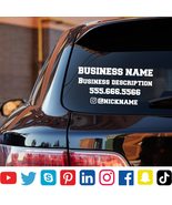 Design Your Own Custom Vinyl Business Lettering Decals for Trucks with C... - £77.87 GBP