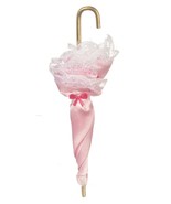 Dollhouse Miniature - Pink Victorian Umbrella Parasol - 1/12 Scale - $11.99