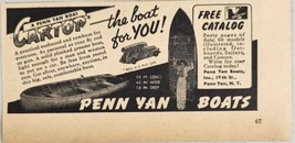 1949 Print Ad Penn Yan Cartop Boats Made in Penn Yan New York,NY - $10.21