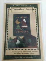 Sweet Peas Timberland Santa Tree Xmas Quilt Kim Halvorson #570 Wall Pieced - $9.99