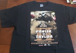PAVLIK vs TAYLOR Feb 16 2008 MGM Las Vegas Boxing T-Shirt XL - £31.56 GBP