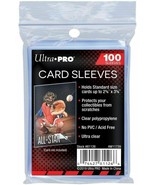 100 Ultra Pro 2-5/8&quot; X 3-5/8&quot;Soft Sleeves - Clear - $109.18 MXN