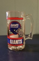 New York Giants 12 oz Thumbprint Beer Mug NFL Glass Beer Stein 5.5 Inch ... - £7.53 GBP