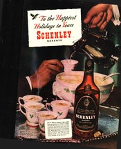 1945 Schenley Reserve Whiskey Christmas Vintage Print Ad e6 - $24.11