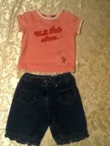 Girls-Lot of 2-Size 24 mo.-US Polo top-Size 24 mo. Kiks - blue jeans - £10.19 GBP