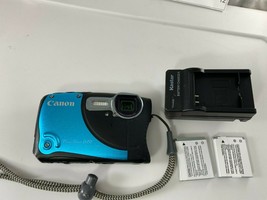 CANON PowerShot D20 12.1 MP Waterproof Digital Camera 5x IS Zoom BLUE Made Japan - £787.20 GBP