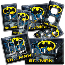 Batman Superhero Bat Signal Light Switch Outlet Wall Plates Game Room Art Decor - £14.38 GBP+