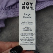 Joy Lab Shirt Womens L Purple Long Sleeve Boat Neck Backless Tie Stretch Blouse - £23.63 GBP