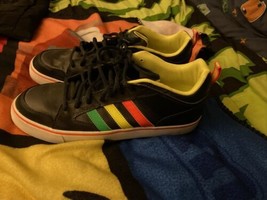 Mens Adidas Original Varial II Low  Tainers D68685 Black Orange Green Yellow 9.5 - £15.83 GBP