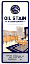 Martin Senour Oil Stain Brochure Chip Samples Advertisement 1920s Era - £9.92 GBP