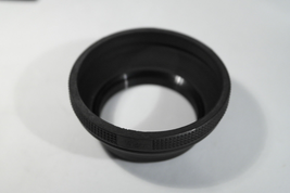 52Ø 52mm Ø lens hood 31/74mm metal + rubber foldable - £11.46 GBP