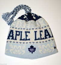Toronto Maple Leafs Reebok NHL Face Off Tassel Winter Knit Hockey Cap Hat - £14.89 GBP