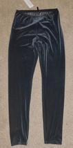 Eileen Fisher Sz M Velvet Ankle Leggings Graphite Stretch Skinny Pants $138! NEW - £46.54 GBP