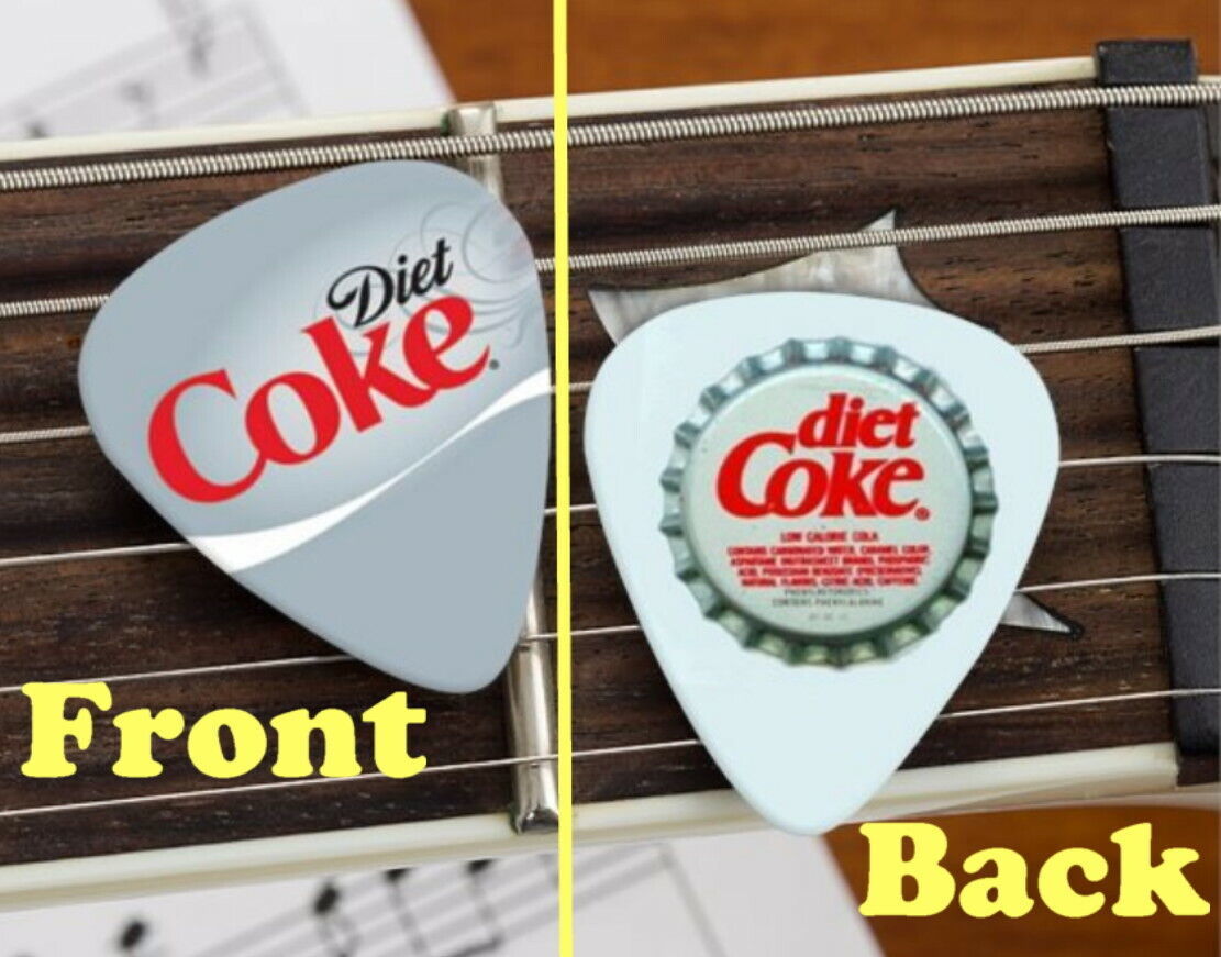 Set of 3 Diet Coke premium Promo Guitar Pick Pic - $9.59