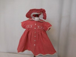 American Girl Pleasant Company Bitty Baby Valentine's day Outfit 1997 Dress Hat - $30.71