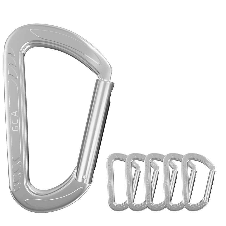 GCA Pro GripLock 5 Pack Carabiner Heavy Duty 2700 lbs capacity Snap Clip... - $14.99