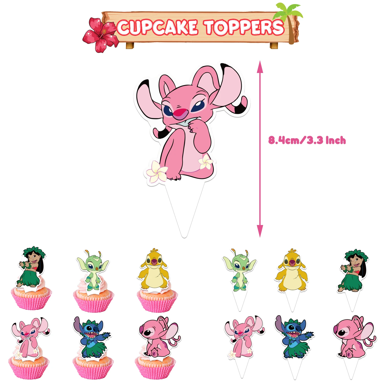 Lilo Stitch/Angel Birthday Party cutlery plate Disposable -decoration 12pcs - $9.69 CAD