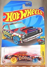 2022 Hot Wheels #63 HW Art Cars 2/10 &#39;68 DODGE DART Red w/Yellow-Blue WheelsMC5s - $7.75