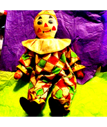 Old antique handmade clown doll - £18.68 GBP