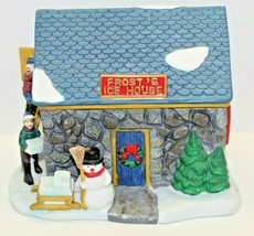 Vintage 1997 Dickens Collection Tables Frost&#39;s Ice House Ceramic Lighted Village - £23.88 GBP