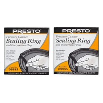 Presto 09985 Pressure Cooker Sealing Ring, Black, 2 Pack - £35.95 GBP