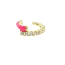 2021 summer hot selling no piercing Neon enamel ear cuff clip on earring Colorfu - $10.74