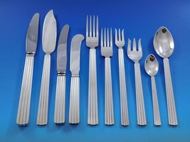 Bernadotte by Georg Jensen Sterling Silver Flatware Set Service 135 pcs Luncheon - €18.826,77 EUR