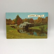 Old Mill Iowa Greetings From Vintage Postcard - £5.17 GBP