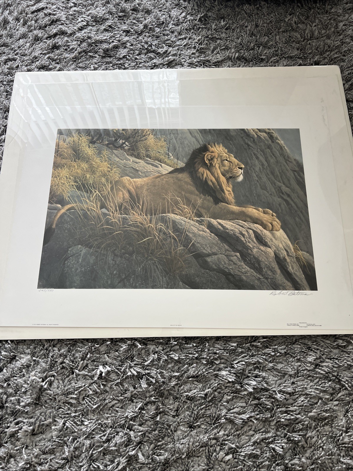Robert BATEMAN King Of Realm Limited Edition art print MINT  245/950 - $108.89
