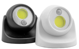 3.5&quot; Motion Sensor Rotating LED Light ORB - Assorted Colors - White Exterior - $10.84