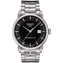 Tissot Men&#39;s T-Classic Powermatic 80 Black Dial Watch - T0864071105100 - £208.20 GBP